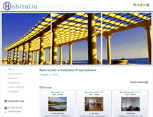 Tablet Screenshot of habitaliaimobiliaria.com